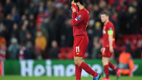 Mohamed Salah tras la derrota de Liverpool ante Atlético de Madrid en la Champions.