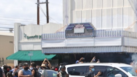 Black Lives Matter Holds Protest In Los Angeles After Death Of George Floyd