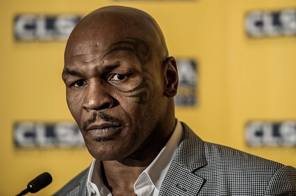 Mike Tyson y su tatuaje en el rostro.