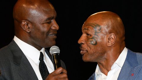 Evander Holyfield y Mike Tyson.