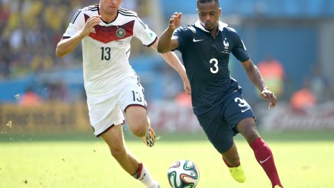 Patrice Evra disputó el Mundial de Brasil 2014.