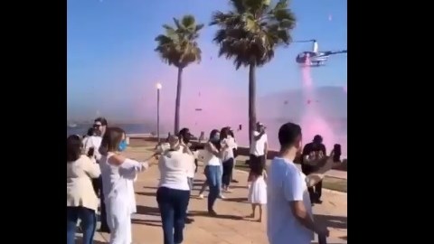 Fiesta en plena cuarentena.