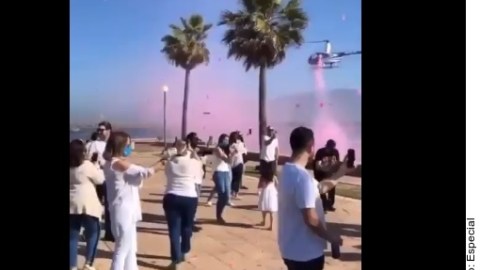 Fiesta en plena cuarentena.