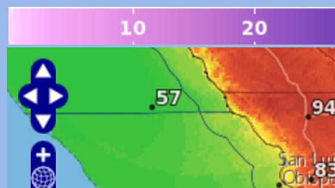 Pronóstico del Servicio Nacional del Clima de Los Ángeles para este viernes 8 de mayo de 2020.