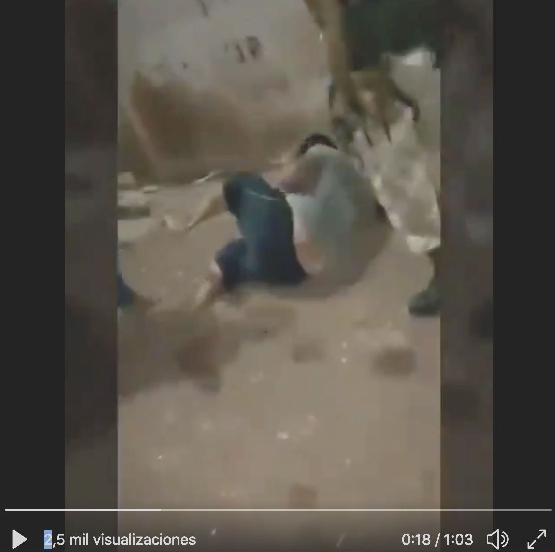 VIDEO: Familia Michoacana castiga a golpes a sujeto por haber golpeado a su propia esposa
