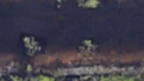 Vista aérea de la casa donde tuvo lugar el incidente.