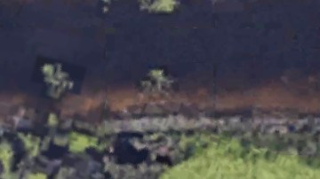 Vista aérea de la casa donde tuvo lugar el incidente.