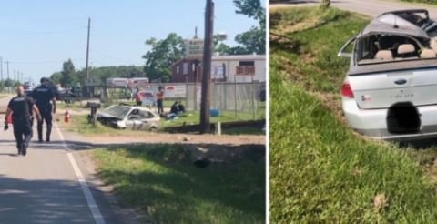 Las fotos del accidente.