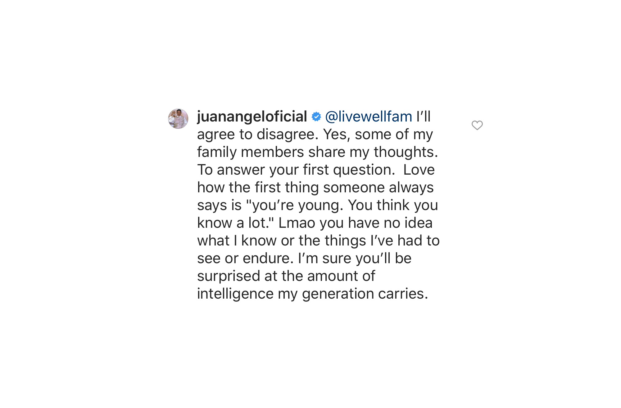 Johnny López simpatiza con Trump en Instagram.