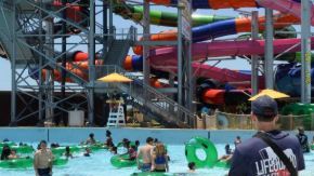 El parque acuático Typhoon Texas.