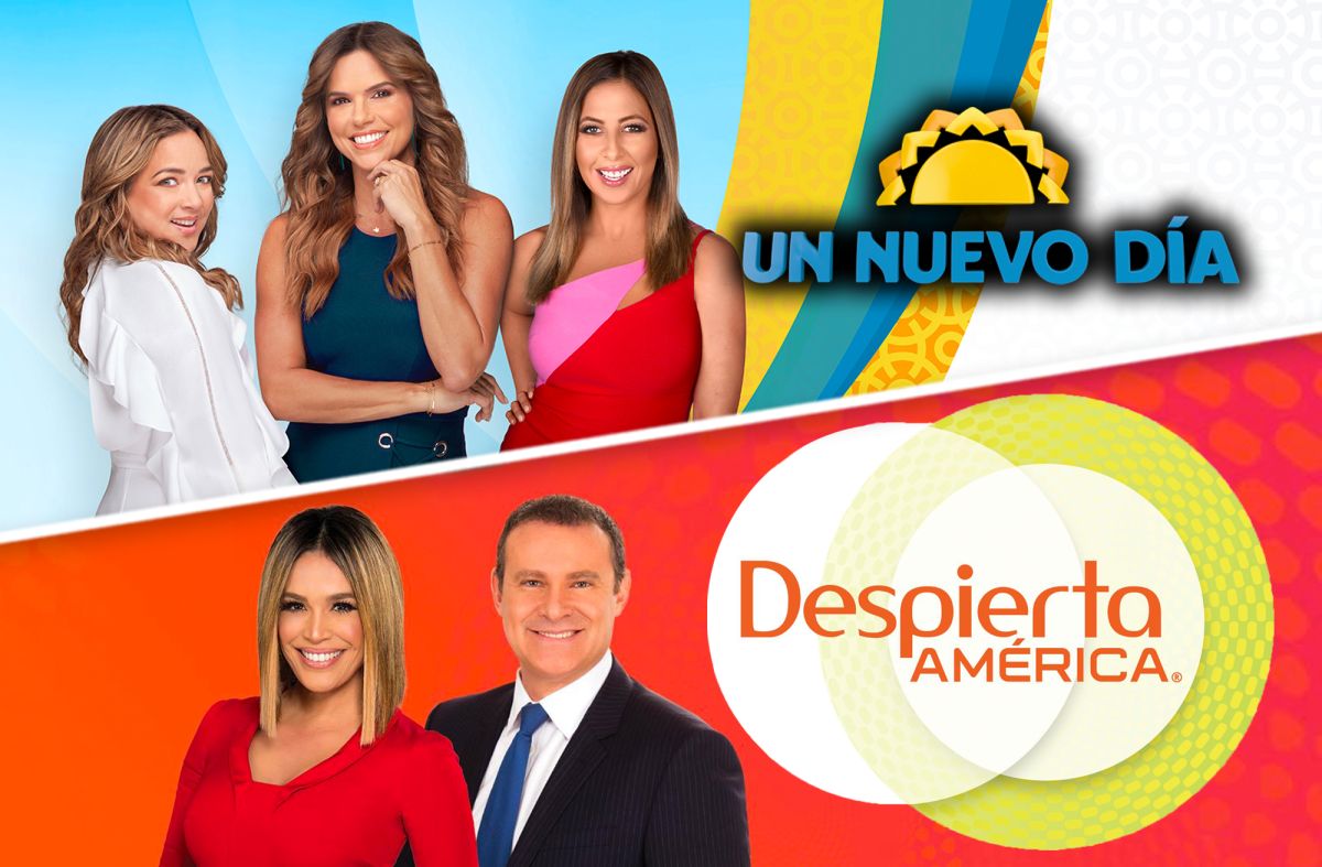 'Un nuevo día' de Telemundo y 'Despierta América' de Univision.
