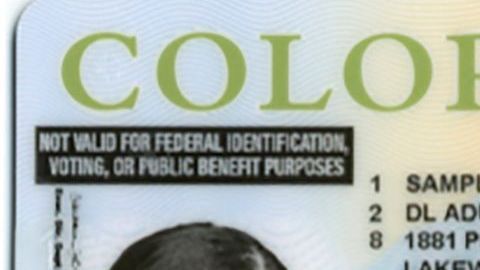 Licencia para indocumentados en Colorado.