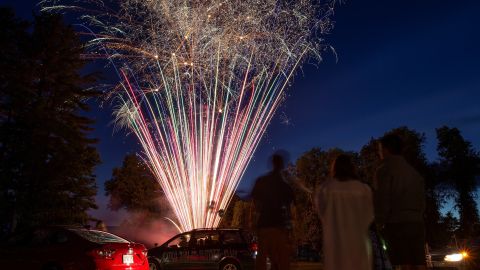 Los fuegos artificiales pueden causar serias heridas y quemaduras.