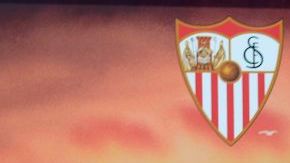 Javier Hernández en su presentación con el Sevilla.