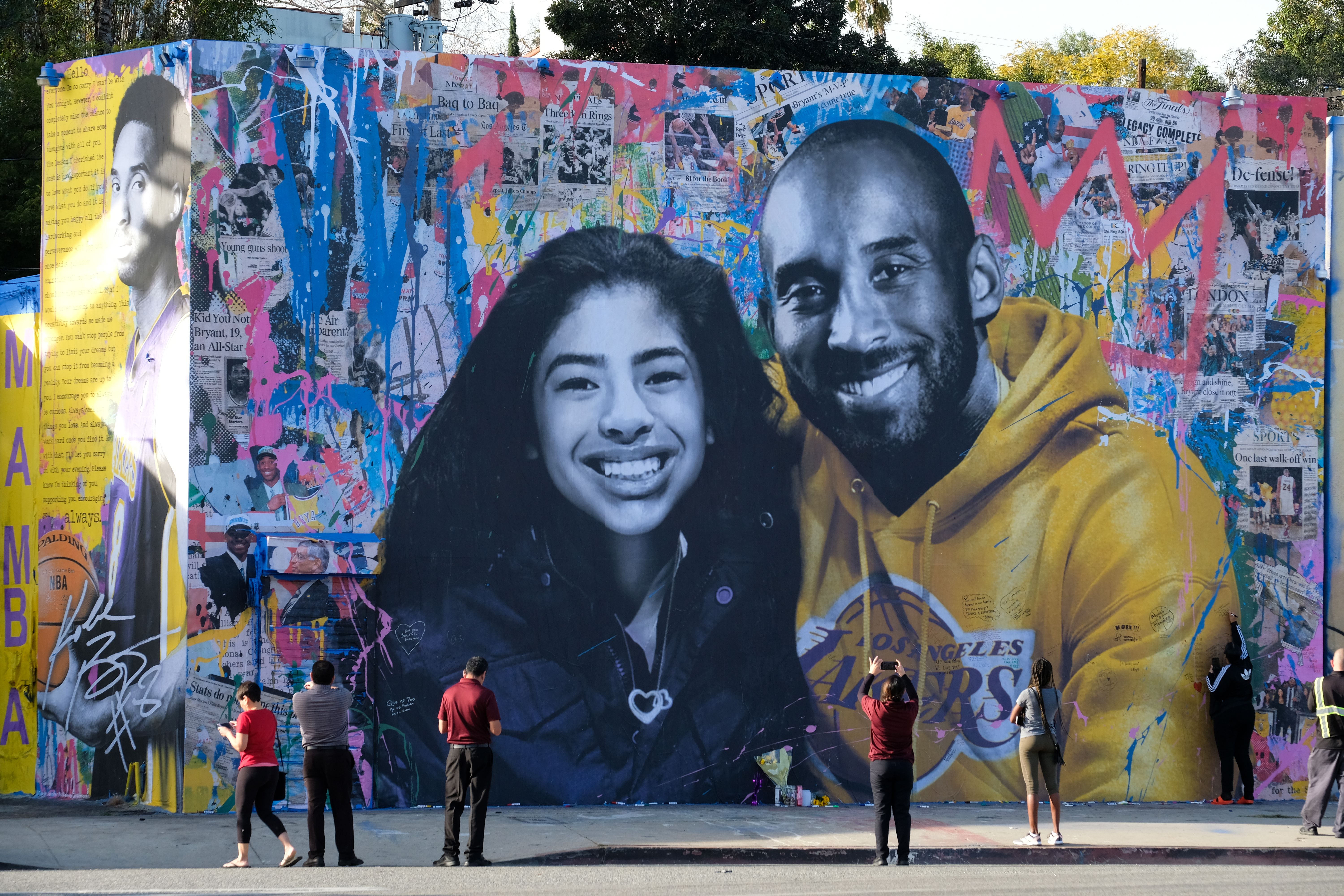 Mural de Kobe Bryant en Los Ángeles.