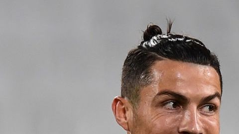 Cristiano Ronaldo en un partido con la Juventus.