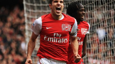 Robin Van Persie fue parte del Arsenal de 2004 a 2012.