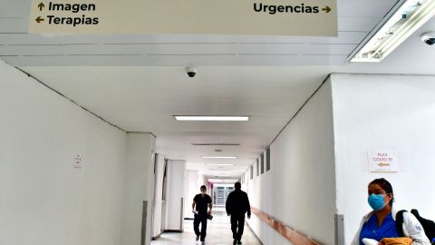 Vista de uno de los pasillos del Hospital Juárez, en Ciudad de México.