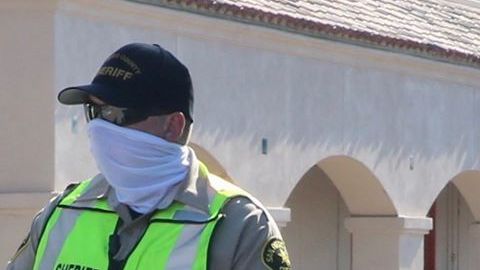 Los agentes de la Patrulla Fronteriza fueron llamados a trabajar junto al Sheriff durante las protestas. / fotos: Manuel Ocaño.
