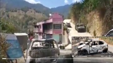 VIDEO: Narcos queman autos y casas; más de 300 personas huyeron de sus hogares