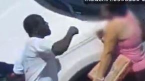 El momento del ataque en Houston.