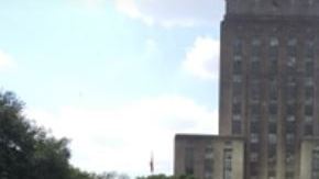 Miles de manifestantes llegaron a la Alcaldía de Houston.