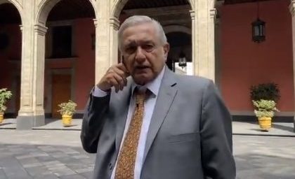 AMLO recibe reporte del sismo en México.