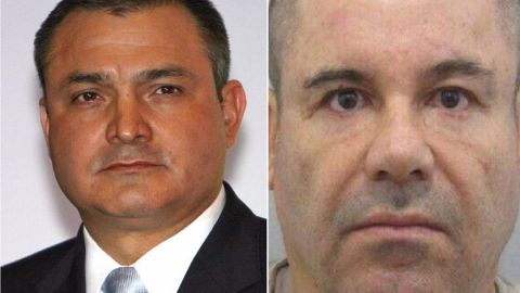 Genaro García Luna y Joaquín el "Chapo" Guzmán Loera.
