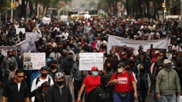 Protesta en la Ciudad de México.