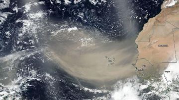 El polvo del Sahara.