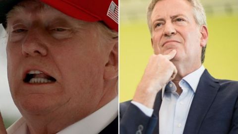 Donald Trump y Bill de Blasio, dos caras de NYC