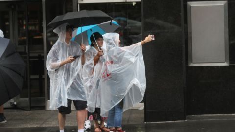 Lluvia en Nueva York.