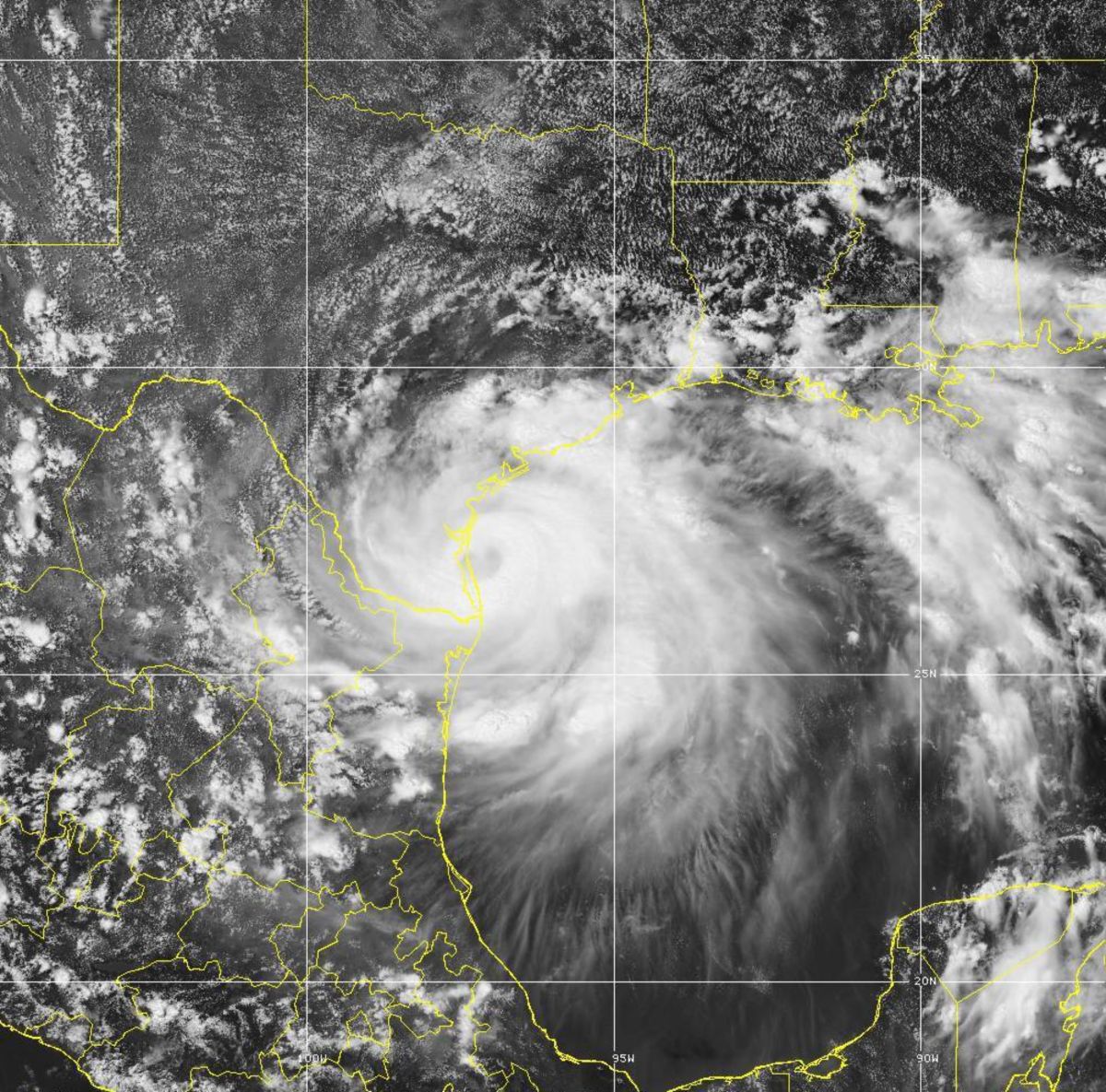 El borde occidental de Hanna trajo condiciones de huracán al sur de Texas.