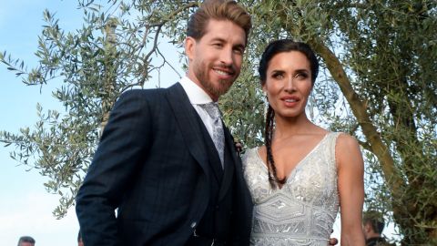 Sergio Ramos y Pilar Rubio en su boda.