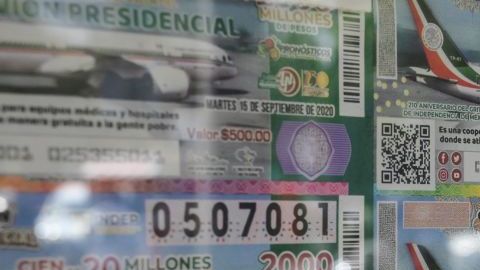 La Lotería Nacional informó que se retomó la rifa de un valor equivalente al avión presidencial.