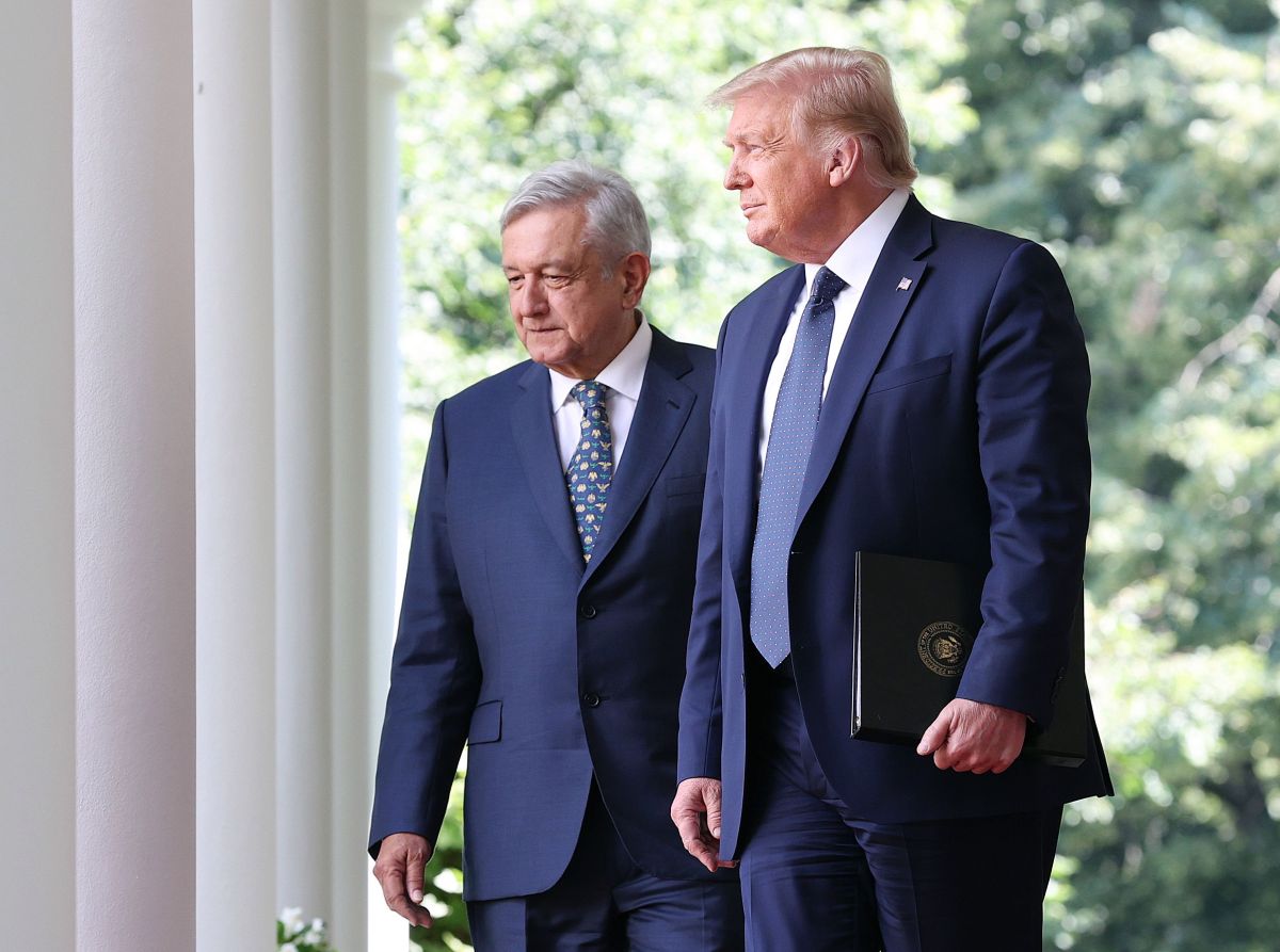 Los presidentes Andrés Manuel López Obrador y Donald Trump.