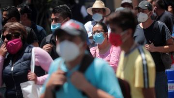 Contagios de coronavirus en México.