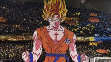 En 2016, PSG colocó un tifo de Goku en las gradas de su estadio.