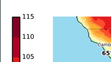 Pronóstico del día domingo del NWS de Los Ángeles.
