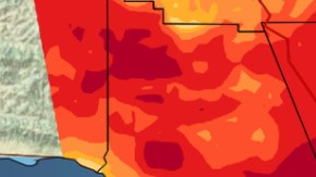 Así luce la ola de calor que empieza este jueves en el sur de California.