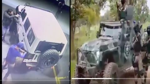 VIDEO: Denuncian que Jeep robada fue modificada por el CJNG y ahora es parte de su ejército