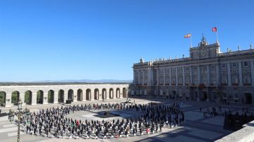 El evento se realizó en el patio de la Palacio Real de Madrid.