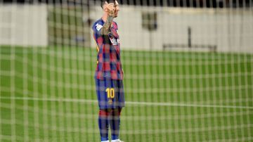 Leo Messi festejó de forma peculiar.