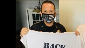 La Policía de Freeport le brindó apoyo a Salomón Corona después del incidente.