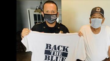 La Policía de Freeport le brindó apoyo a Salomón Corona después del incidente.