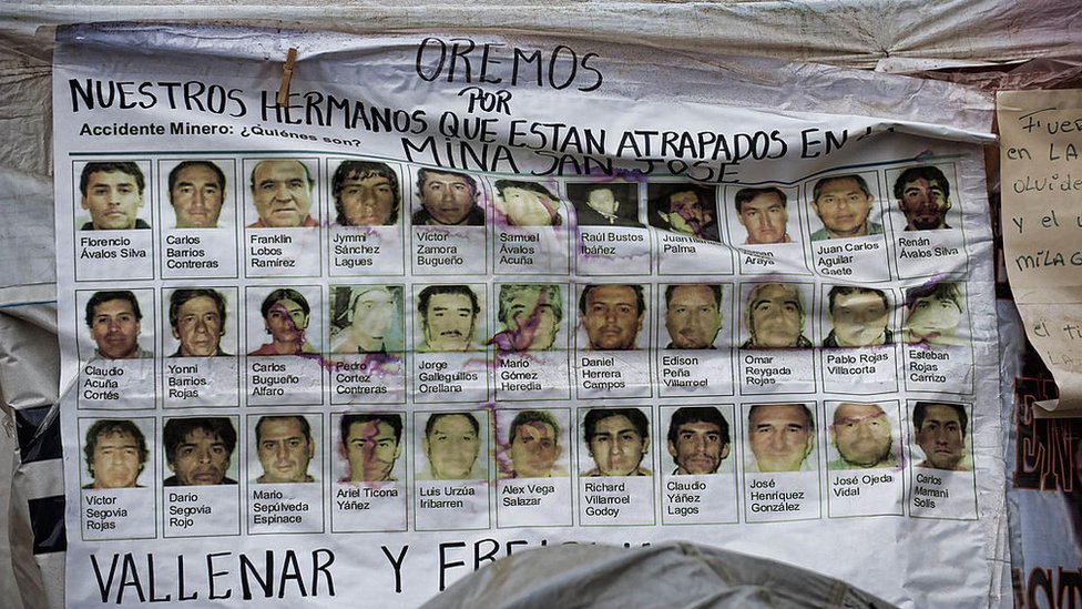 La historia de los 33 recorrió el mundo en 2010.