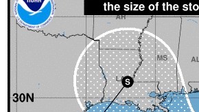 Pronostico de la trayectoria de la tormenta tropical Laura.
