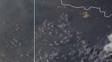 El huracán Laura cerca de la costa de Texas y Louisiana.