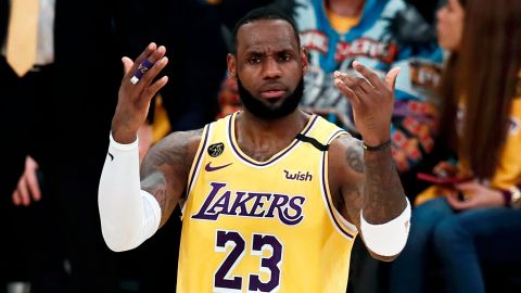 LeBron James, figura de Los Angeles Lakers.