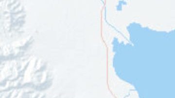 El mapa muestra el enjambre de sismos de Bombay Beach en el Mar de Salton al 10 de agosto de 2020.